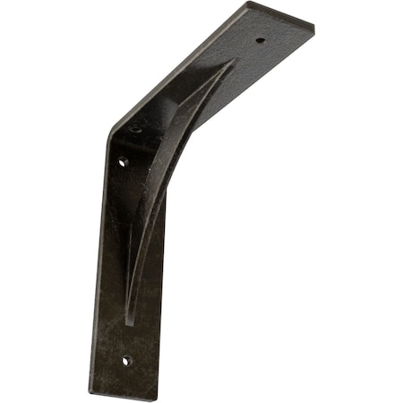 Ekena Millwork Legacy Steel Bracket, Antiqued Warm Silver 2"W x 8"D x 8"H BKTM02X08X08LEAWS